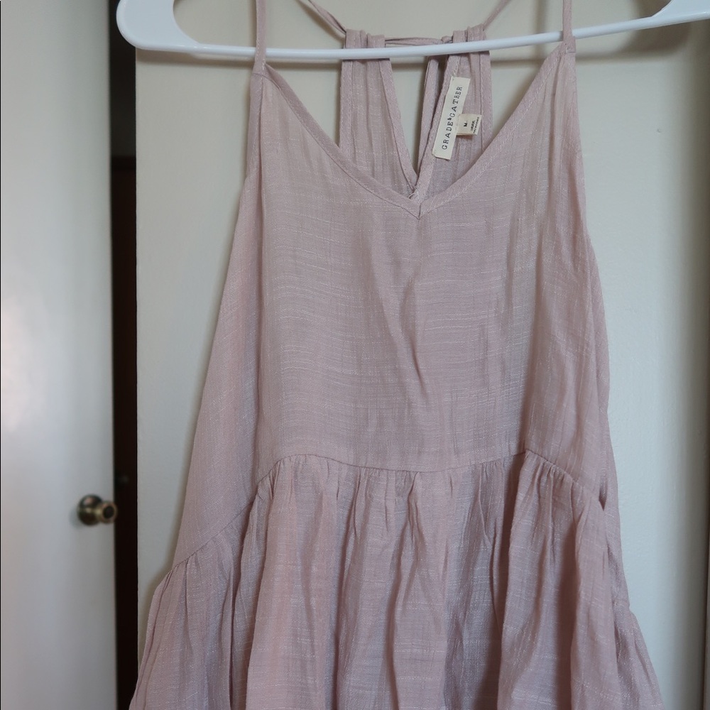High low tan top